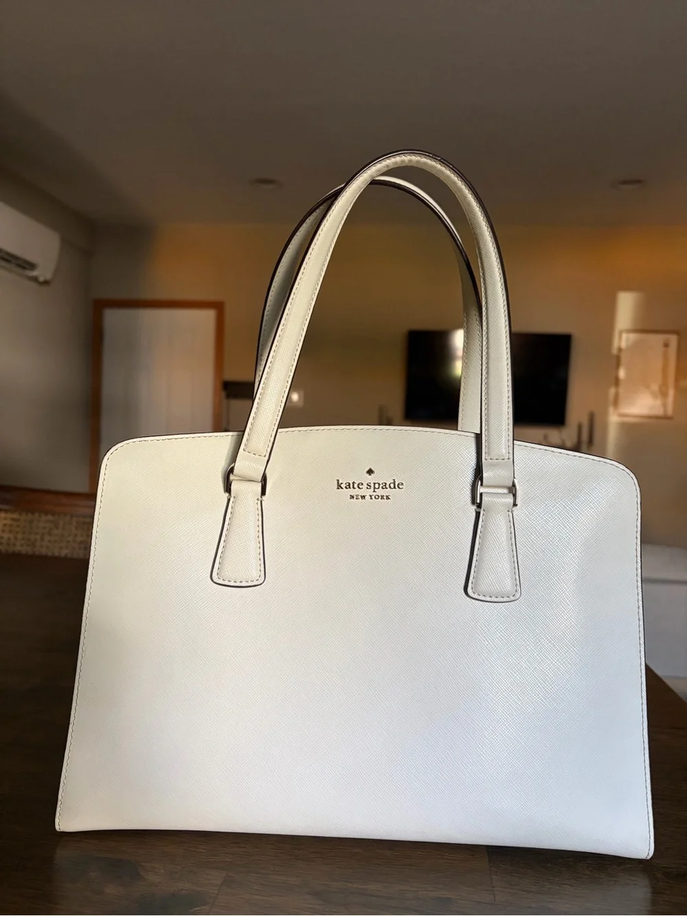 Ivory White Kate Spade Perry Purse W/ Detachable Strap - MSRP $399